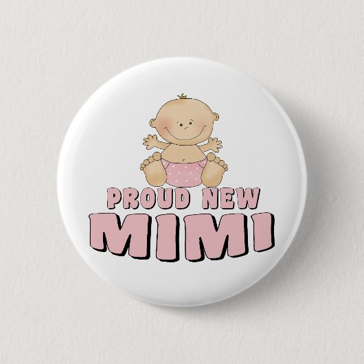 TROTS NIEUWE Mimi T-shirt Ronde Button 5,7 Cm (Voorkant)