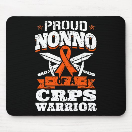 Trots non van een CRPS Warrior RSD Awareness Ribbo Muismat (Voorkant)