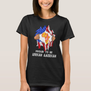 trots om Afrika-Afrikaanse kaart AM te worden T-shirt