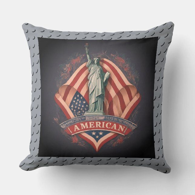 "Trots om Amerikaan te zijn. Kussen (Voorkant)