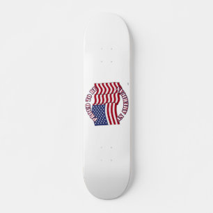 trots om Amerikaan te zijn met Amerikaanse vlag Persoonlijk Skateboard