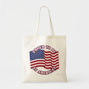 trots om Amerikaan te zijn met Amerikaanse vlag Tote Bag