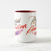 "Trots om Amerikaan te zijn. Mok (Midden)