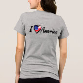 Trots om Amerikaan te zijn | Patriottisch USA T-sh Tri-Blend Shirt (Achterkant)