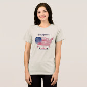 Trots om Amerikaans Bella+Canvas Vrouwen te zijn Tri-Blend Shirt (Voorkant volledig)