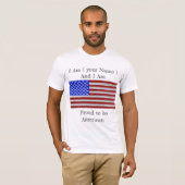 Trots om Amerikaans te zijn, jouw stijl T-shirt (Voorkant volledig)