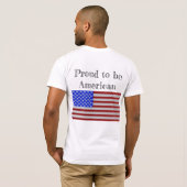 Trots om Amerikaans te zijn, jouw stijl T-shirt (Achterkant volledig)