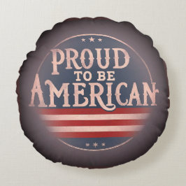 "Trots om Amerikaans te zijn Rond Kussen