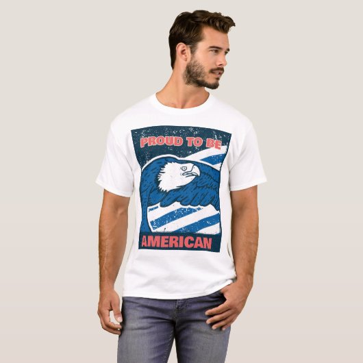 trots om Amerikaans te zijn T-shirt (Voorkant volledig)