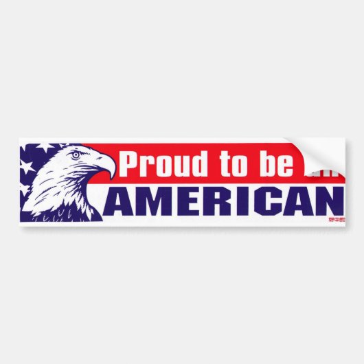 trots om Amerikaanse Bumpersticker te zijn (Voorkant)