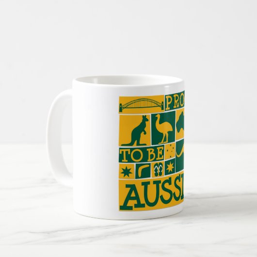 Trots om Aussie te zijn Koffiemok (Voorkant links)