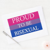 Trots om biseksueel te zijn rechthoekige sticker (Envelop)