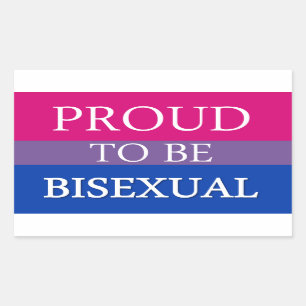 Trots om biseksueel te zijn rechthoekige sticker