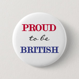 trots om Brits te zijn Ronde Button 5,7 Cm