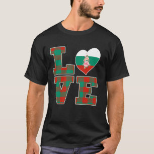Trots om Bulgaars te zijn Ik hou van Bulgarije Vla T-shirt
