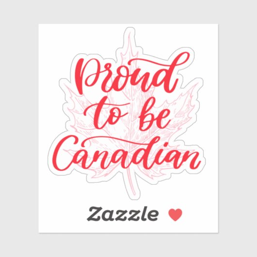 Trots om Canadees Maple Leaf te zijn | Canada Day Sticker (Vel)