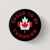 Trots om Canadees te zijn Ronde Button 3,2 Cm (Voorkant)