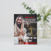 Trots om Christelijk te zijn Briefkaart (Staand voorkant)