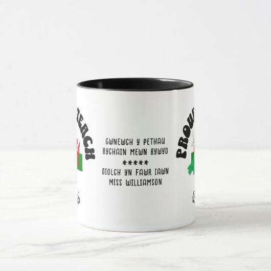 TROTS OM CYMRAEG Welsh leraar waardering TE LEREN Mok (Midden)