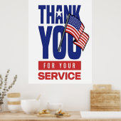 Trots om de veteranen van Amerika te eren Poster (Keuken)