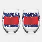 Trots om Democraat te zijn Wijnglas Zonder Voet (Links)