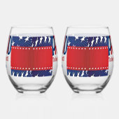 Trots om Democraat te zijn Wijnglas Zonder Voet (Rechts)