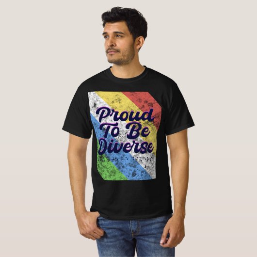 Trots om divers te zijn - Disability Pride T-shirt (Voorkant volledig)