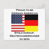 trots om Duits-Amerikaans te zijn Briefkaart (Voorkant)