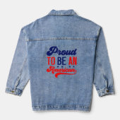 Trots om een Amerikaan te zijn Denim Jacket (Achterkant)