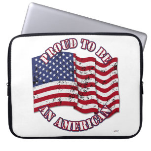 trots om een Amerikaan te zijn met een Amerikaanse Laptop Sleeve