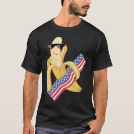 Trots om een Amerikaanse 4 juli Banana Meme te zij T-shirt