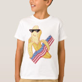 Trots om een Amerikaanse 4 juli Banana Meme te zij T-shirt (Voorkant)