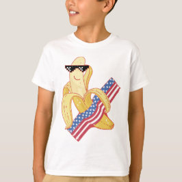 Trots om een Amerikaanse 4 juli Banana Meme te zij T-shirt