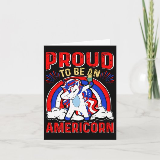 Trots om een Amerikaanse Onafhankelijkheidsdag te Kaart (Voorkant)