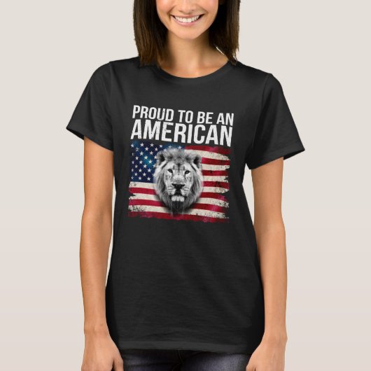 Trots om een Amerikaanse patriottische Amerikaanse T-shirt (Voorkant)