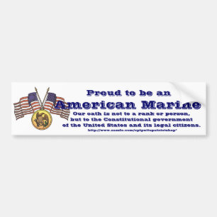 Trots om een Amerikaanse soldaat te zijn Bumpersticker
