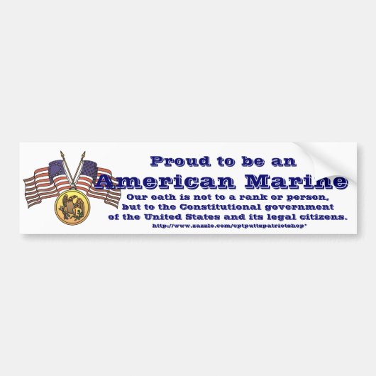 Trots om een Amerikaanse soldaat te zijn Bumpersticker (Voorkant)