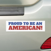 Trots om een Amerikaanse vlag te zijn 4 juli Bumpersticker (Op auto)