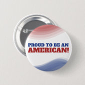 Trots om een Amerikaanse vlag te zijn 4 juli Ronde Button 5,7 Cm (Voorkant /achterkant)
