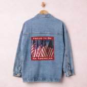 Trots om een Amerikaanse vlaggen rood wit blauw Denim Jacket (Hangar)