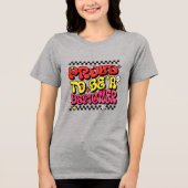 Trots om een Designer waarderingsgeschenk te zijn Tri-Blend Shirt (Voorkant)