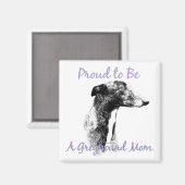 Trots om een Greyhound Mom Magnet te zijn (Voorkant / Achterkant)