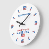 trots om een grote Amerikaanse klok te worden (Hoek)