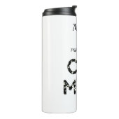 Trots om een kattenmoeder te zijn thermosbeker (Gedraaid links)