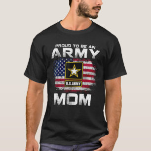 Trots om een legermoeder te zijn met een Amerikaan T-shirt