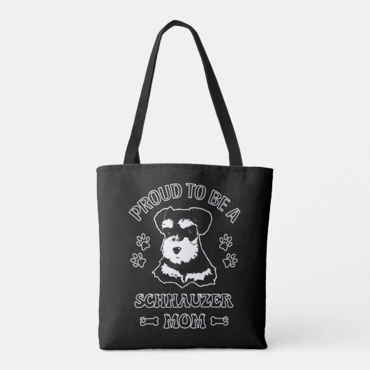 Trots om een Schnauzer moeder te zijn Tote Bag (Achterkant)