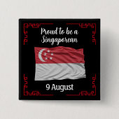 Trots om een Singaporese nationale dag Button te z (Voorkant)