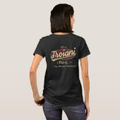 Trots om een Troiani te zijn – Legende voor altijd T-shirt (Achterkant volledig)