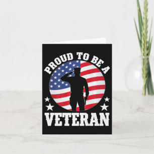Trots om een veteraan Amerikaanse militaire dienst Kaart