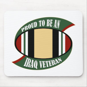 trots om een veteraan uit Irak te worden Muismat